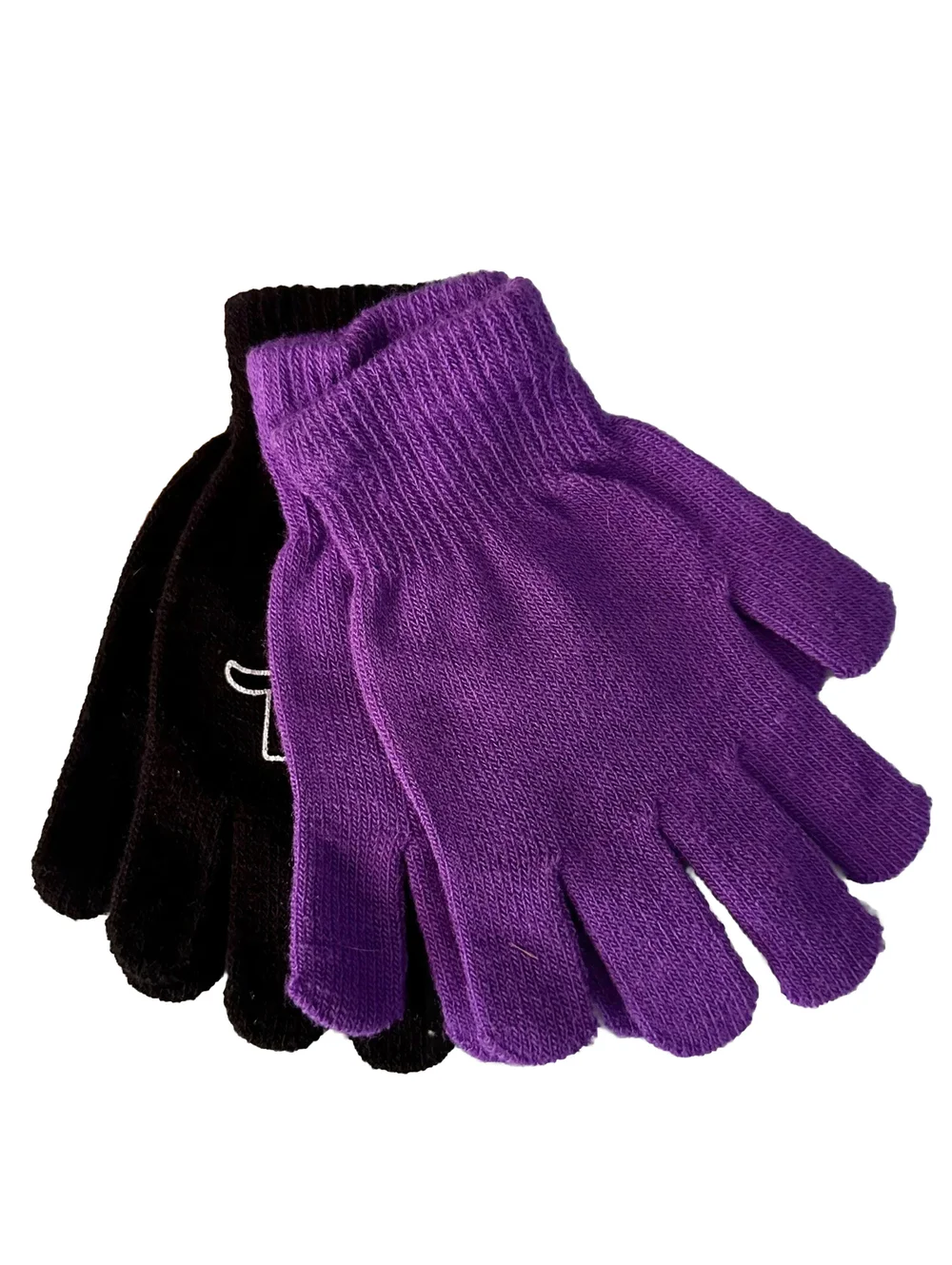 Trolls Kids Gloves Winter Gear Purple & Black 2 Pair New NWT Soft Warm & Cozy